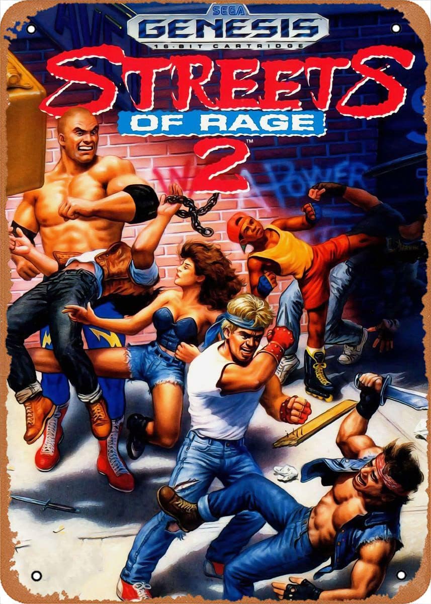 Retro Gaming Decor - Metalowy plakat z klasyczną grą arcade