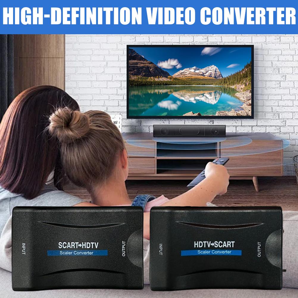 Scart To Hdmi - Adapter konwerter HDMI na SCART 1080P