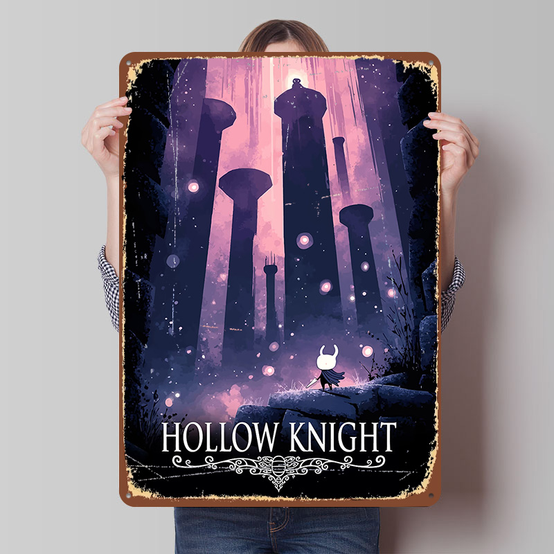 Retro Knight Gaming - Plakat z grą Hollow Knight, personalizowana