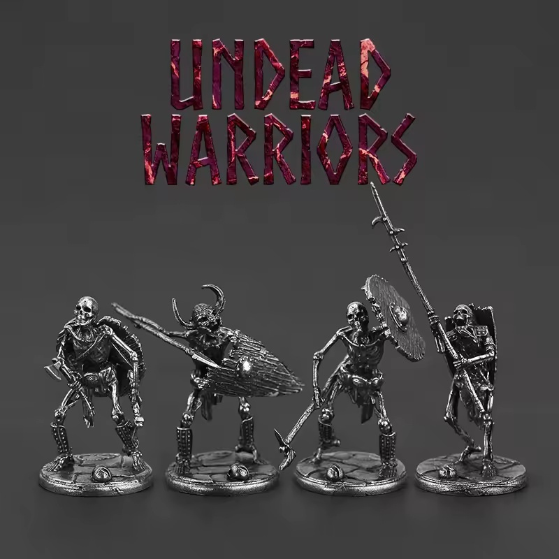 Retro Gaming Table - Metalowy Nieumarły Żołnierz Legionu Starożytny Mały