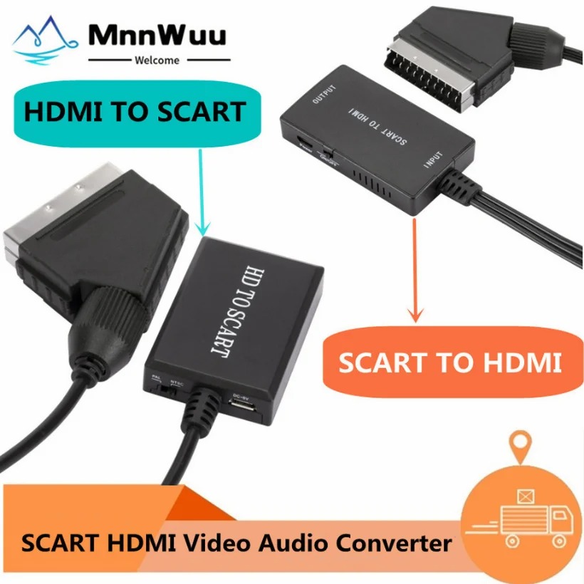Konwerter wideo i audio 1080P  – Scart To Hdmi recenzja i cena