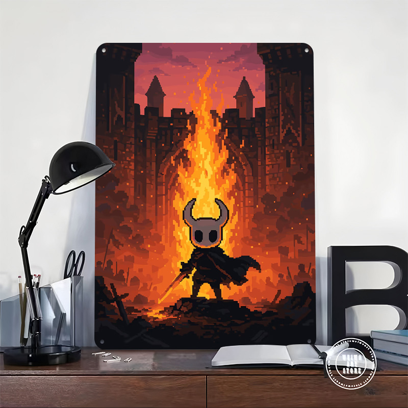 Rycerz przed zamkiem, plakat z – Retro Knight Gaming recenzja i cena