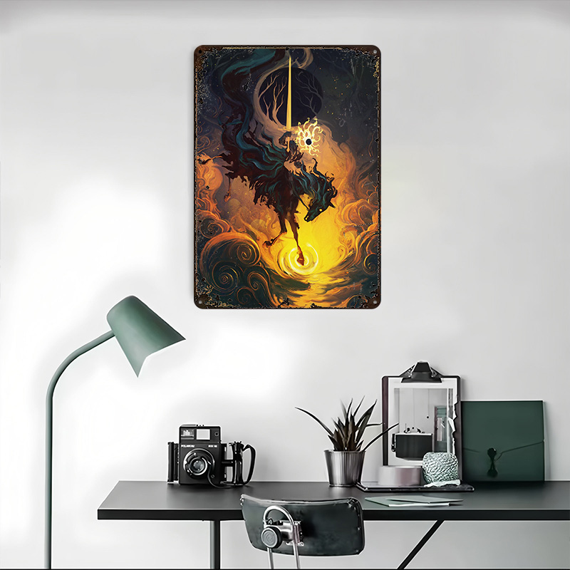 Metalowy Plakat Rycerza Eclips – Retro Knight Gaming recenzja i cena