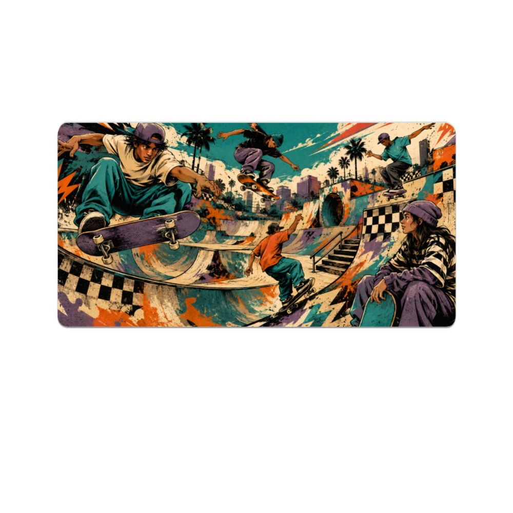 Fajna mata na stół do skateboa – Retro Gaming Table recenzja i cena