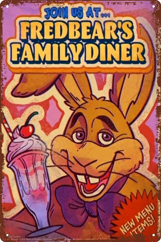 Plakat Metalowy Retro FNAF Fre – Retro Gaming Decor recenzja i cena