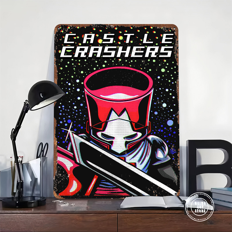Metalowy plakat z motywem ryce – Retro Knight Gaming recenzja i cena