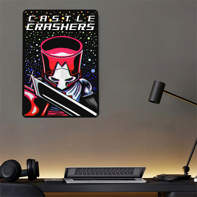 Metalowy plakat z motywem ryce – Retro Knight Gaming recenzja i cena