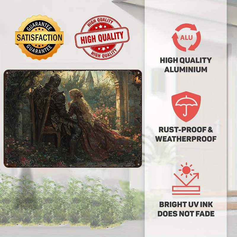 Plakat z blachy z motywem ryce – Retro Knight Gaming recenzja i cena