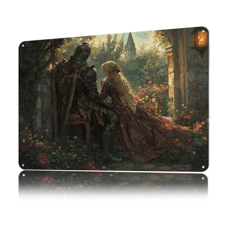 Plakat z blachy z motywem ryce – Retro Knight Gaming recenzja i cena