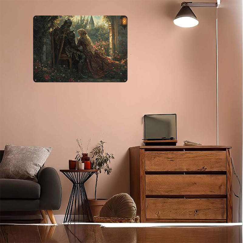 Plakat z blachy z motywem ryce – Retro Knight Gaming recenzja i cena