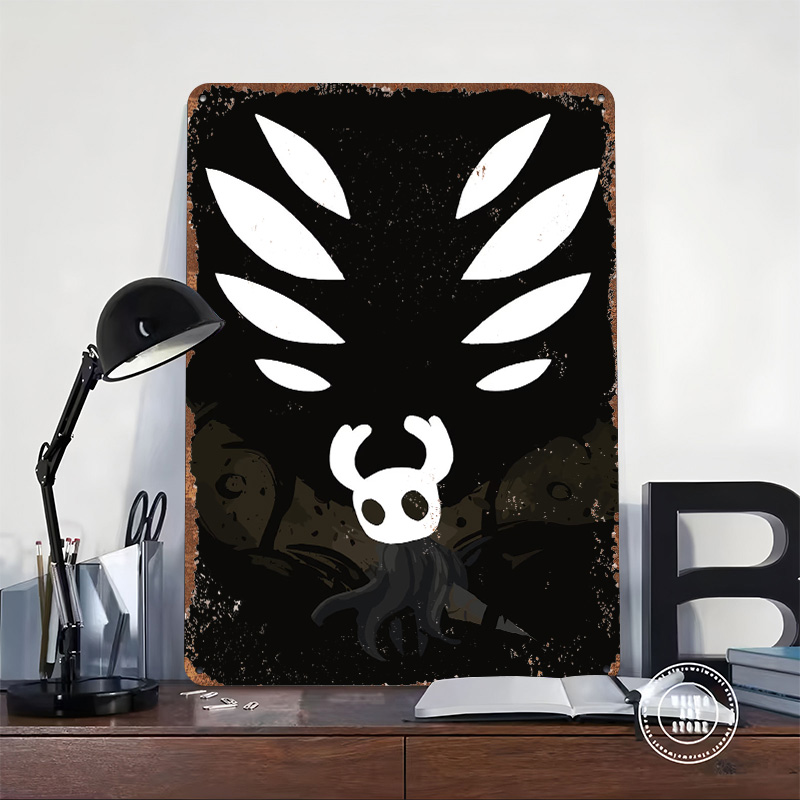 Metalowy plakat Hollow Knight, – Retro Knight Gaming recenzja i cena